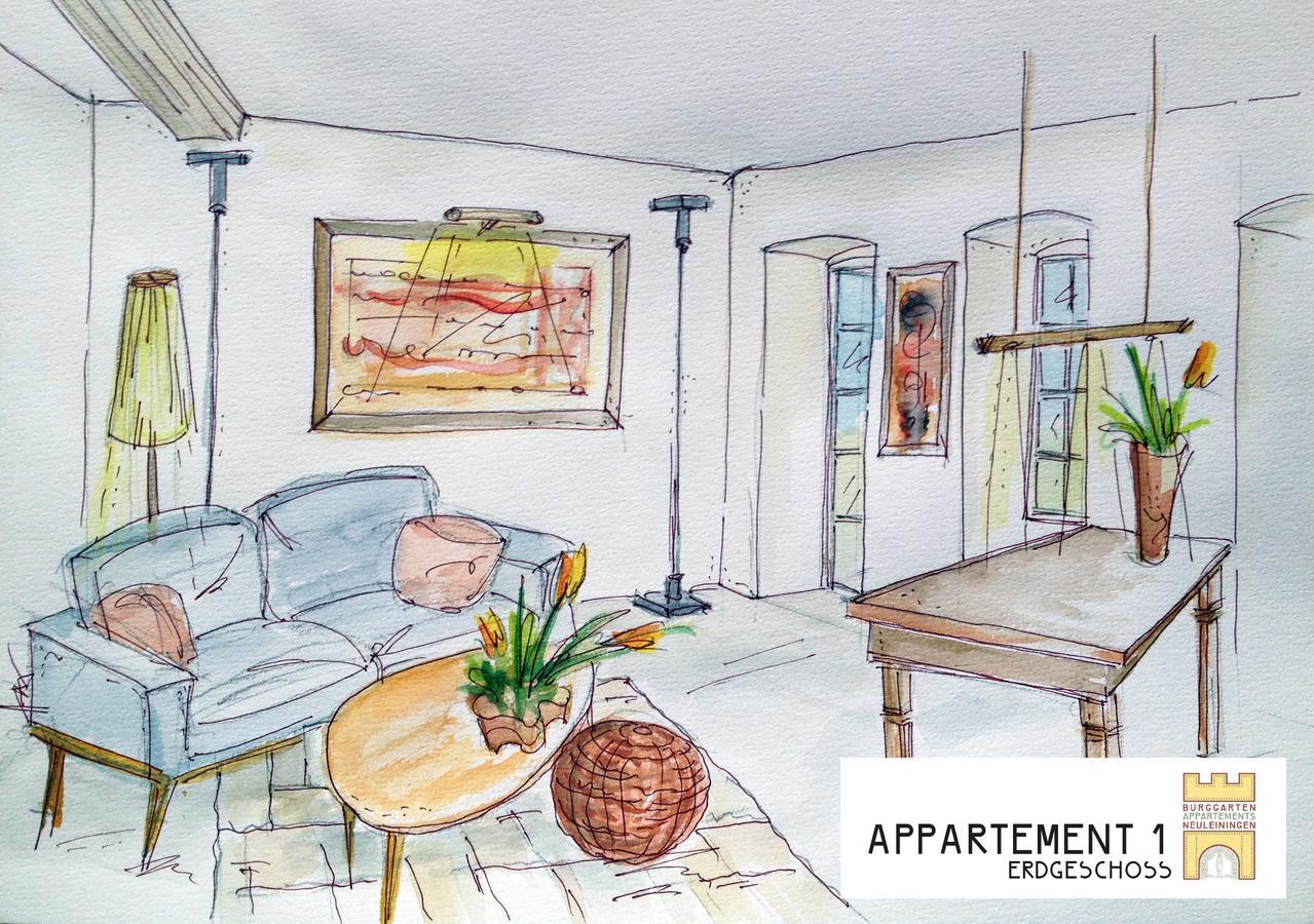 Burggarten Appartements Neuleiningen מראה חיצוני תמונה