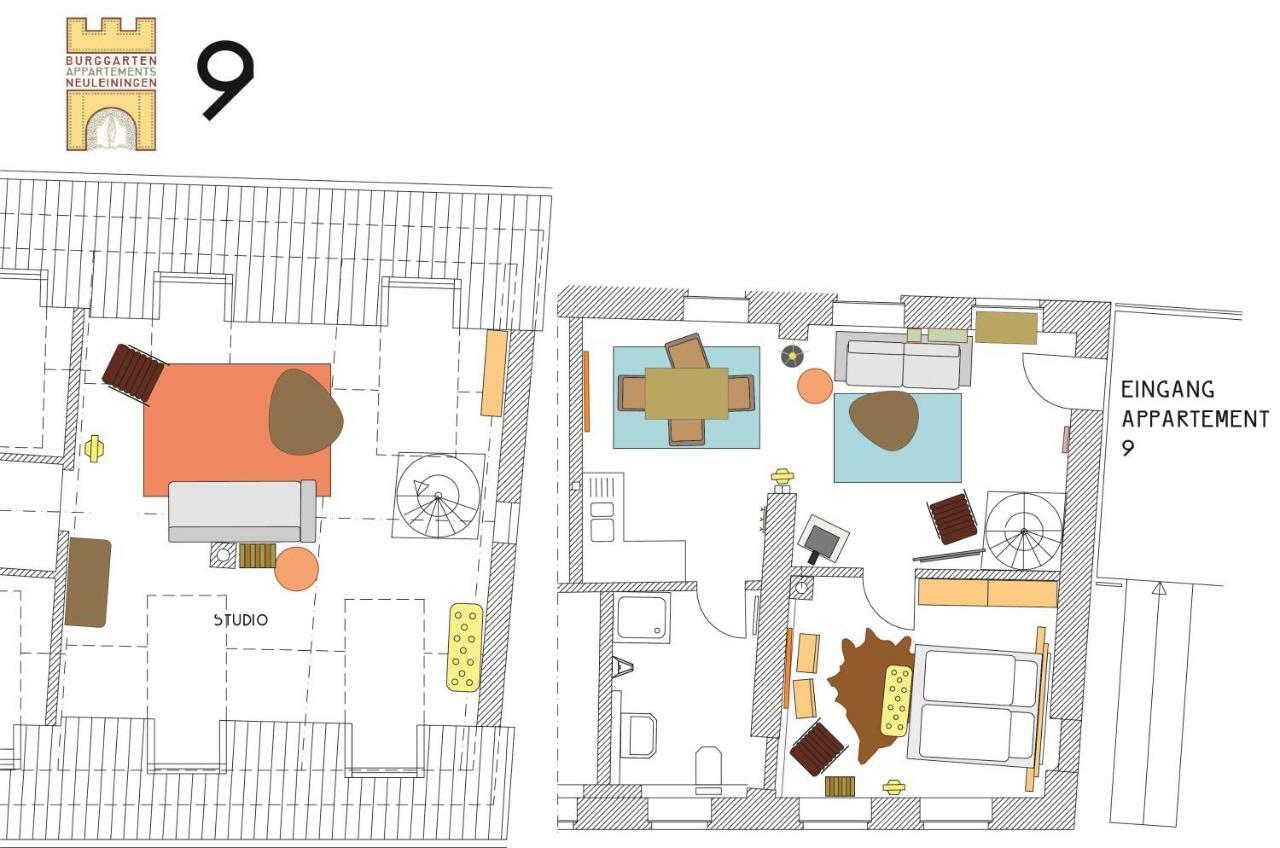 Burggarten Appartements Neuleiningen מראה חיצוני תמונה